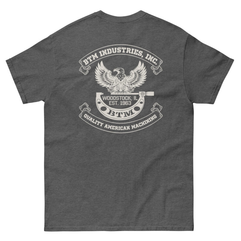 EAGLE & MIC - DARK HEATHER TEE - Image 3