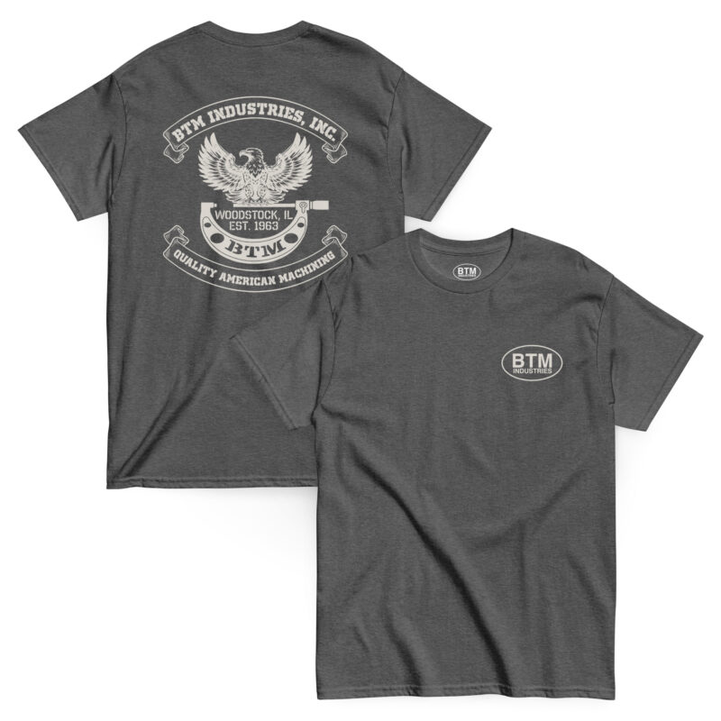 EAGLE & MIC - DARK HEATHER TEE